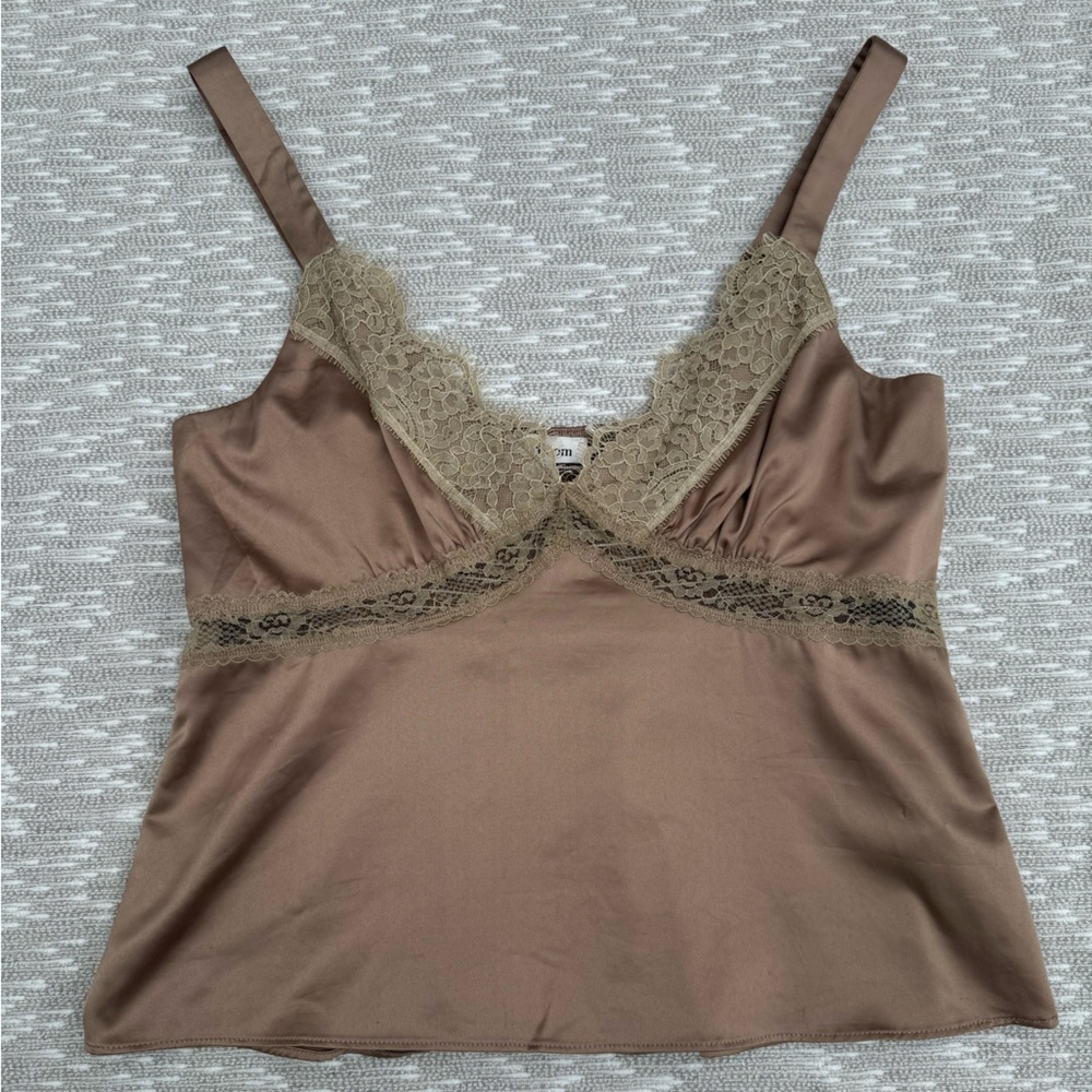 Heartloom Brown Lace Trim Camisole